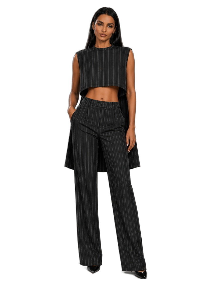 pinstripe outfit